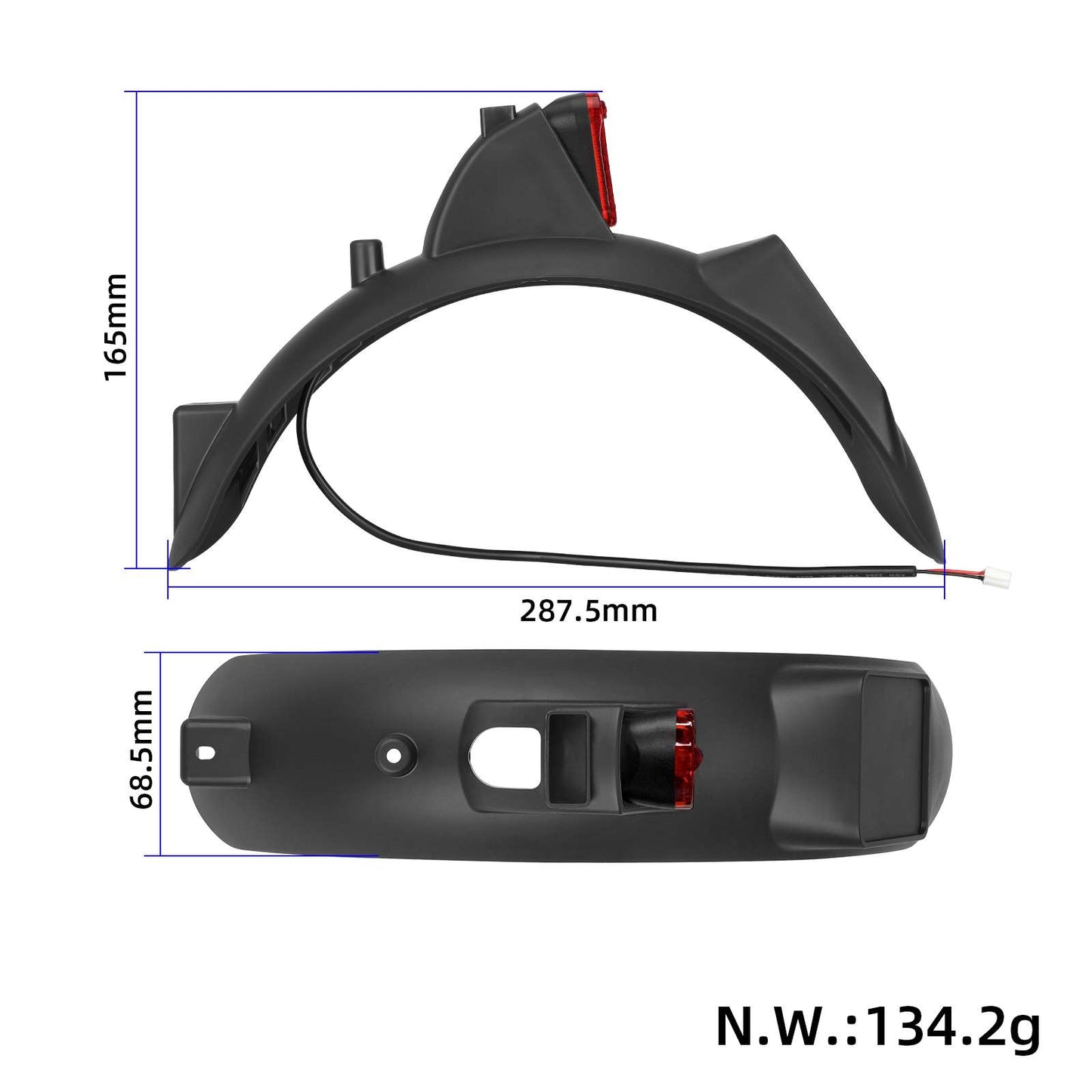 Original DE rear garde-boue kit avec feu arrière pour Xiaomi 4 Lite (2Gen) trottinette