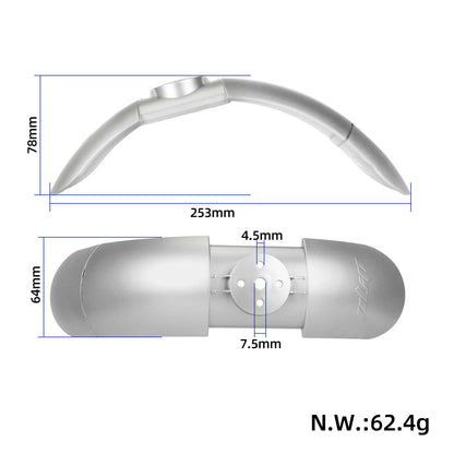 Argent Ulip garde-boue avant avec rubber pour xiaomi trottinettes