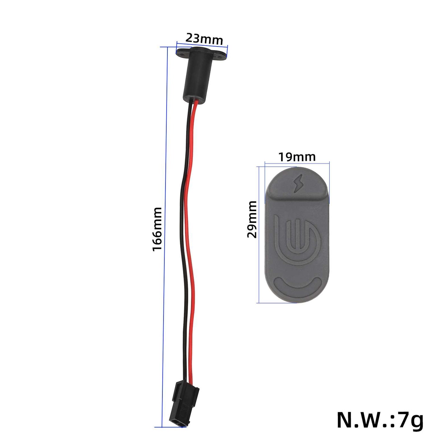 Original port de charge+waterproof cover pour Xiaomi 4 Lite(2nd Gen) trottinette