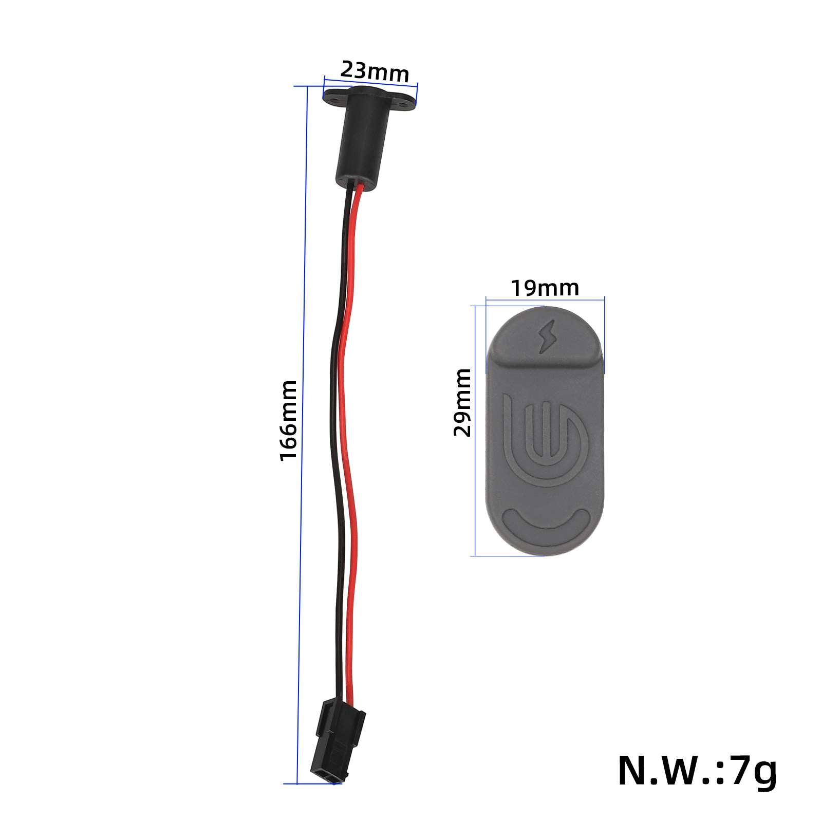 Original port de charge+waterproof cover pour Xiaomi 4 Lite(2nd Gen) trottinette