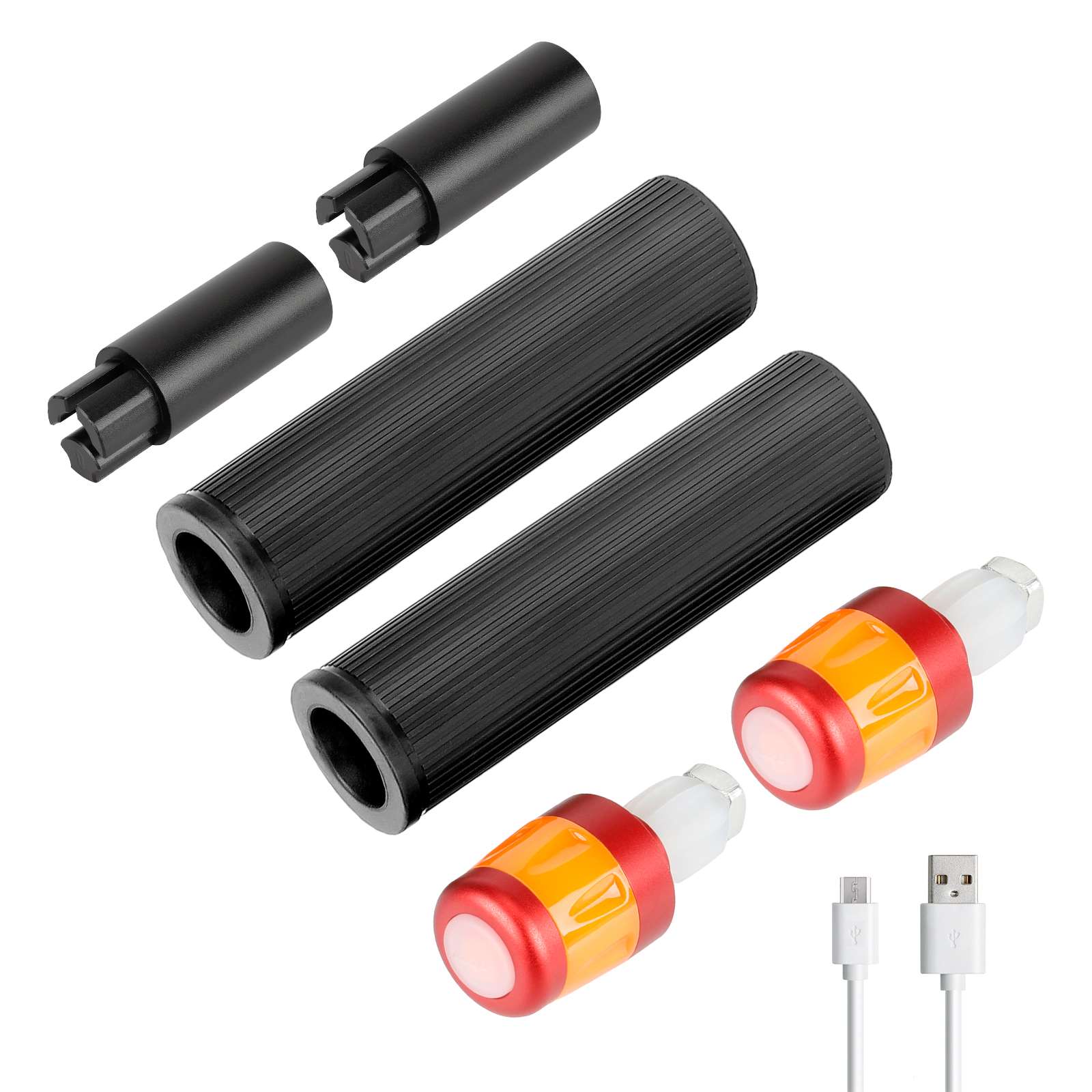 Ulip USB chargerable extender silicone grip set avec light pour xiaomi et ES trottinettes