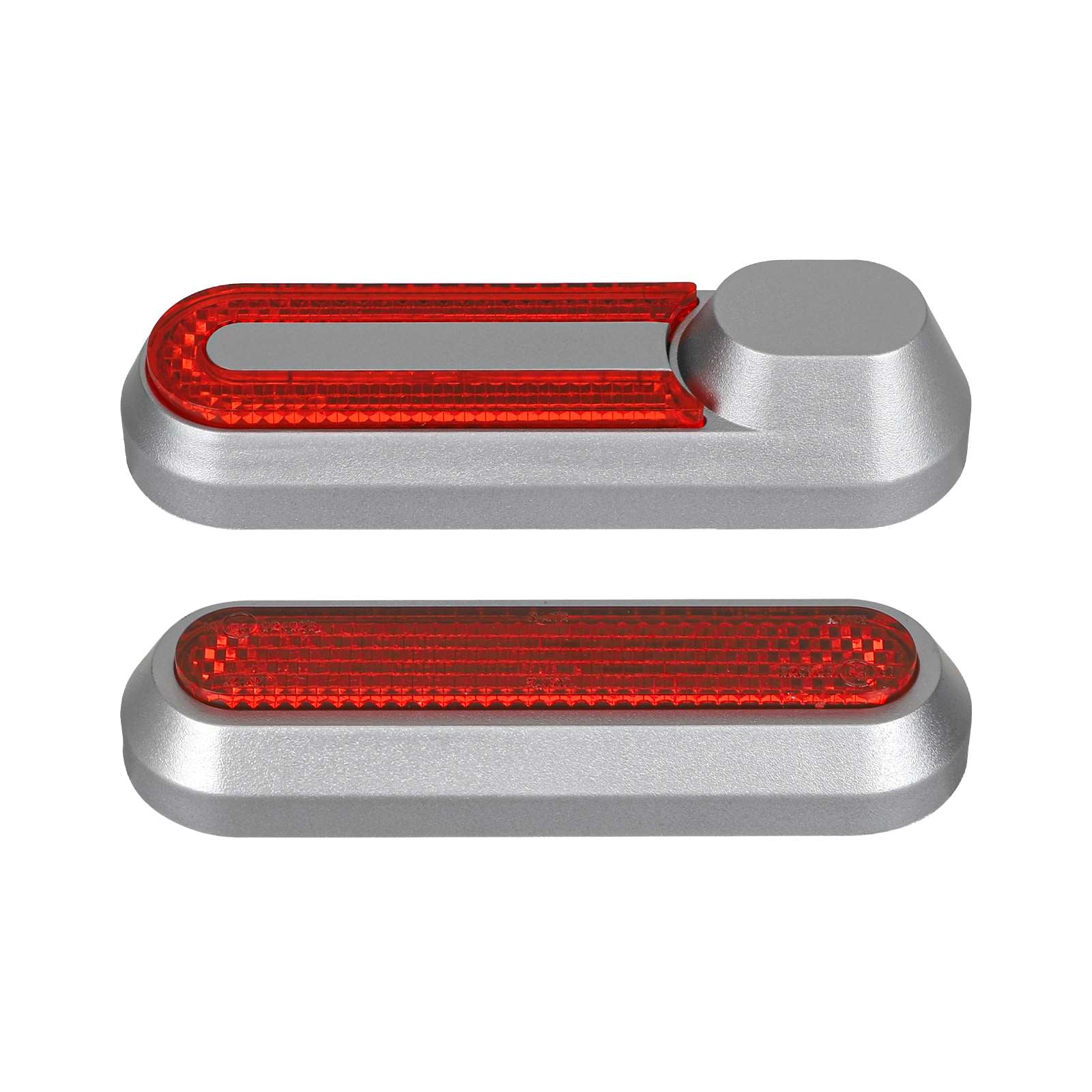 4 pcs refitting argent decorative shells+rouge catadioptre bars pour M365 1S Pro Pro2 et Lite