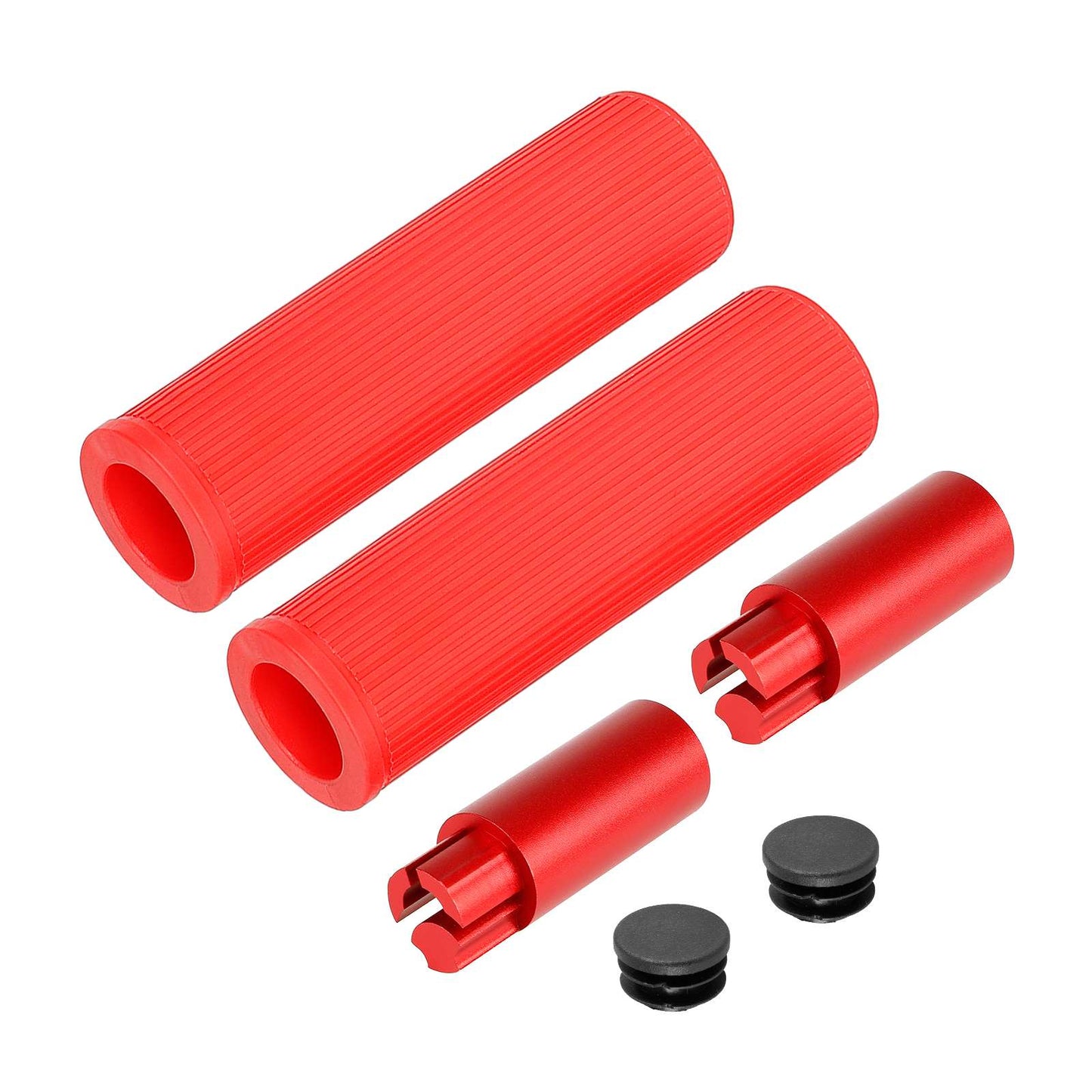 Rouge Ulip silicone guidon extender kit sans light pour xiaomi et Ninebot ES series trottinettes