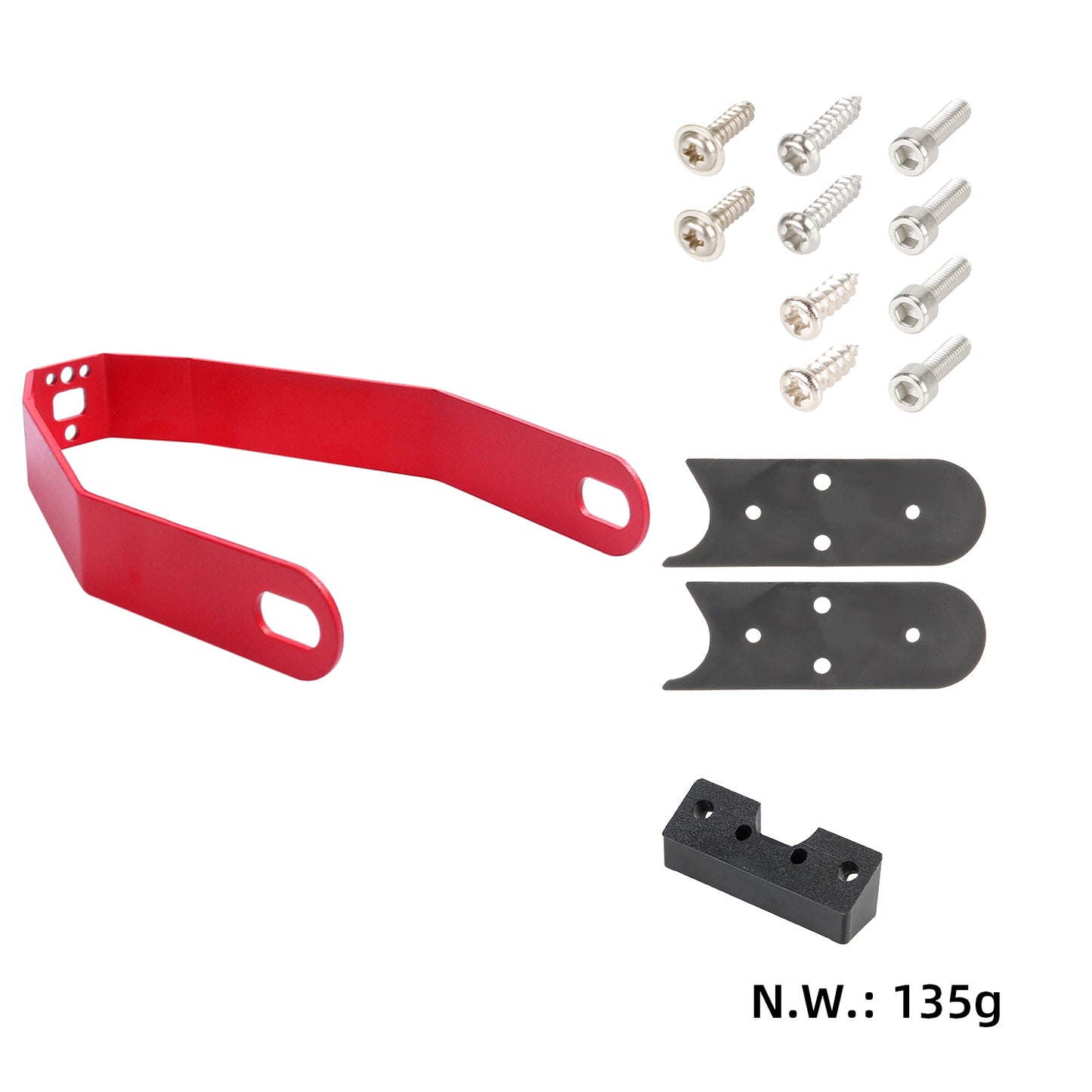 Rouge metal bracket of garde-boue arrière pour toutes les xiaomi trottinettes