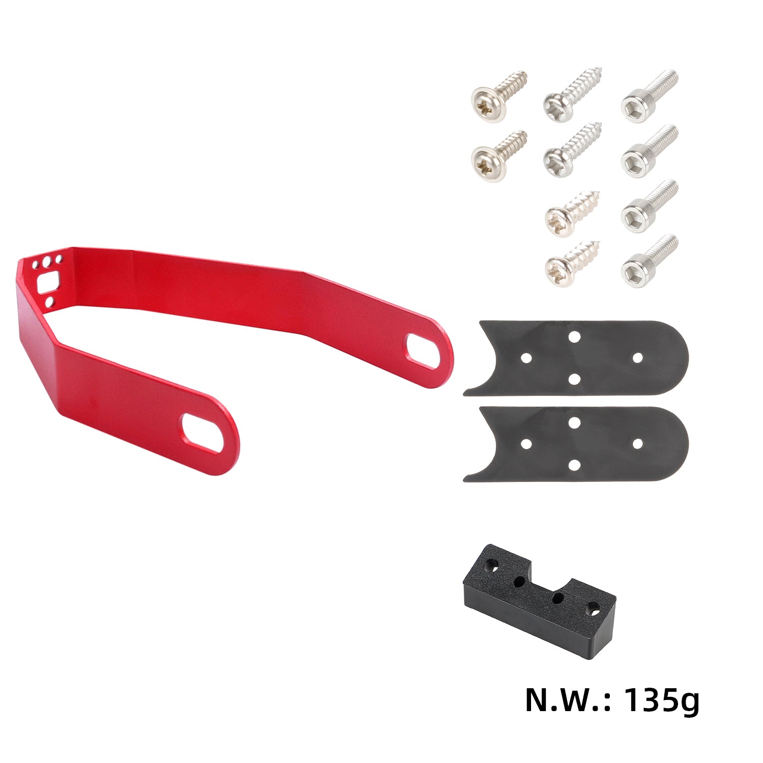 Rouge metal bracket of garde-boue arrière pour toutes les xiaomi trottinettes