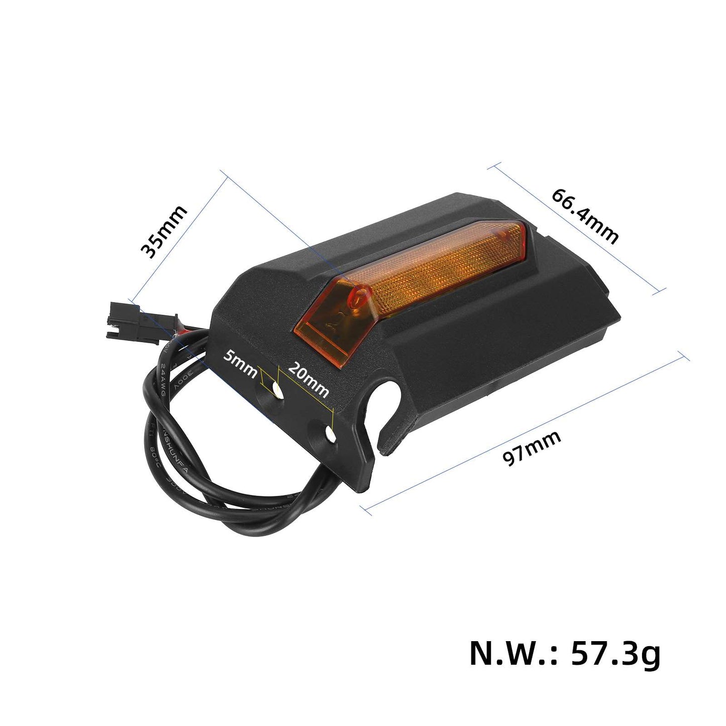 KukirinG2ProDB left rear side light (noir buckle)