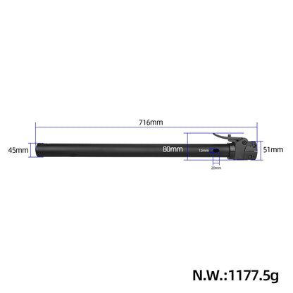 Guidon Supporting Rod pliable Pole Base pour Xiaomi 4 Pro trottinette