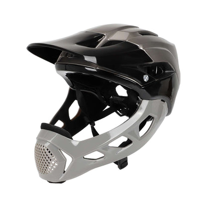 Noir et gris detachable tout-terrain casque