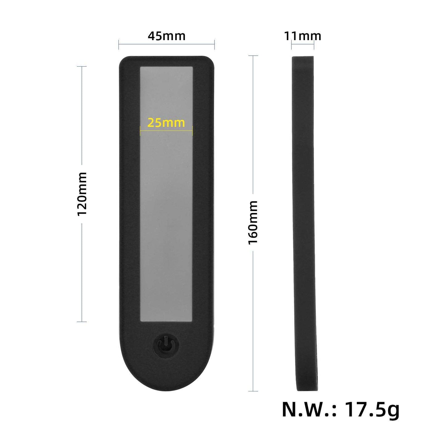 Noir waterproof silicone écran cover avec glue pour Xiaomi 4 pro trottinette