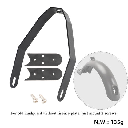 Noir metal bracket of garde-boue arrière pour toutes les xiaomi trottinettes