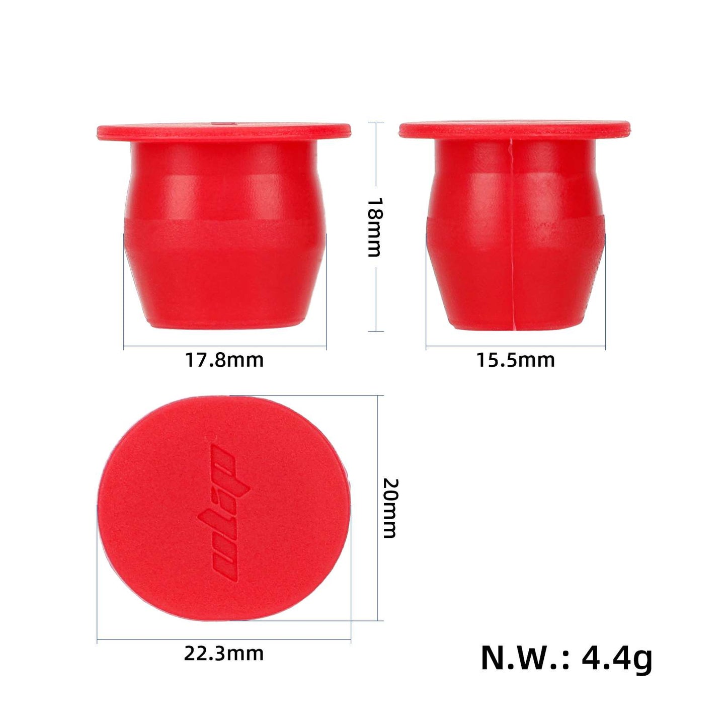 Rouge Fipple joint en caoutchouc pour Front Motor Wheel of Xiaomi 4 Pro trottinettes(#4)