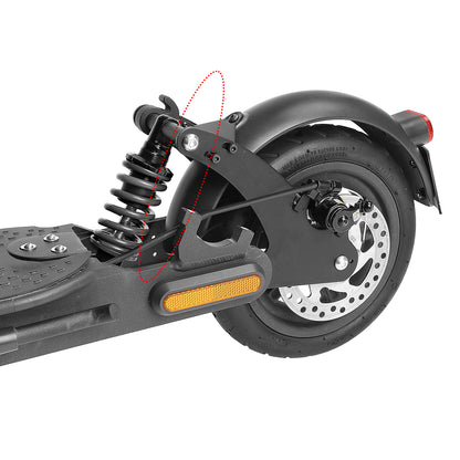 Noir V2 suspension arrière avec garde-boue et feu arrière pour M365 et 1S trottinette