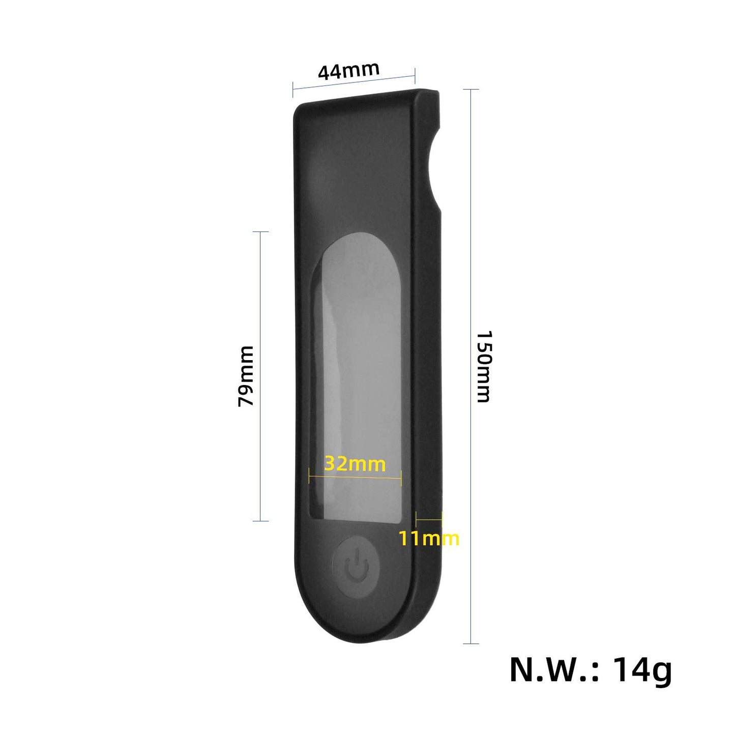 Noir waterproof silicone écran cover avec glue pour Xiaomi 4Ultra