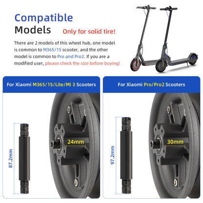 Gris Ulip Split Rear Hub pour xiaomi M365/1S/MI3/Lite trottinettes
