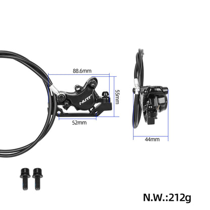 NUTT noir left Hydraulic frein à disque avec 1070mm câble