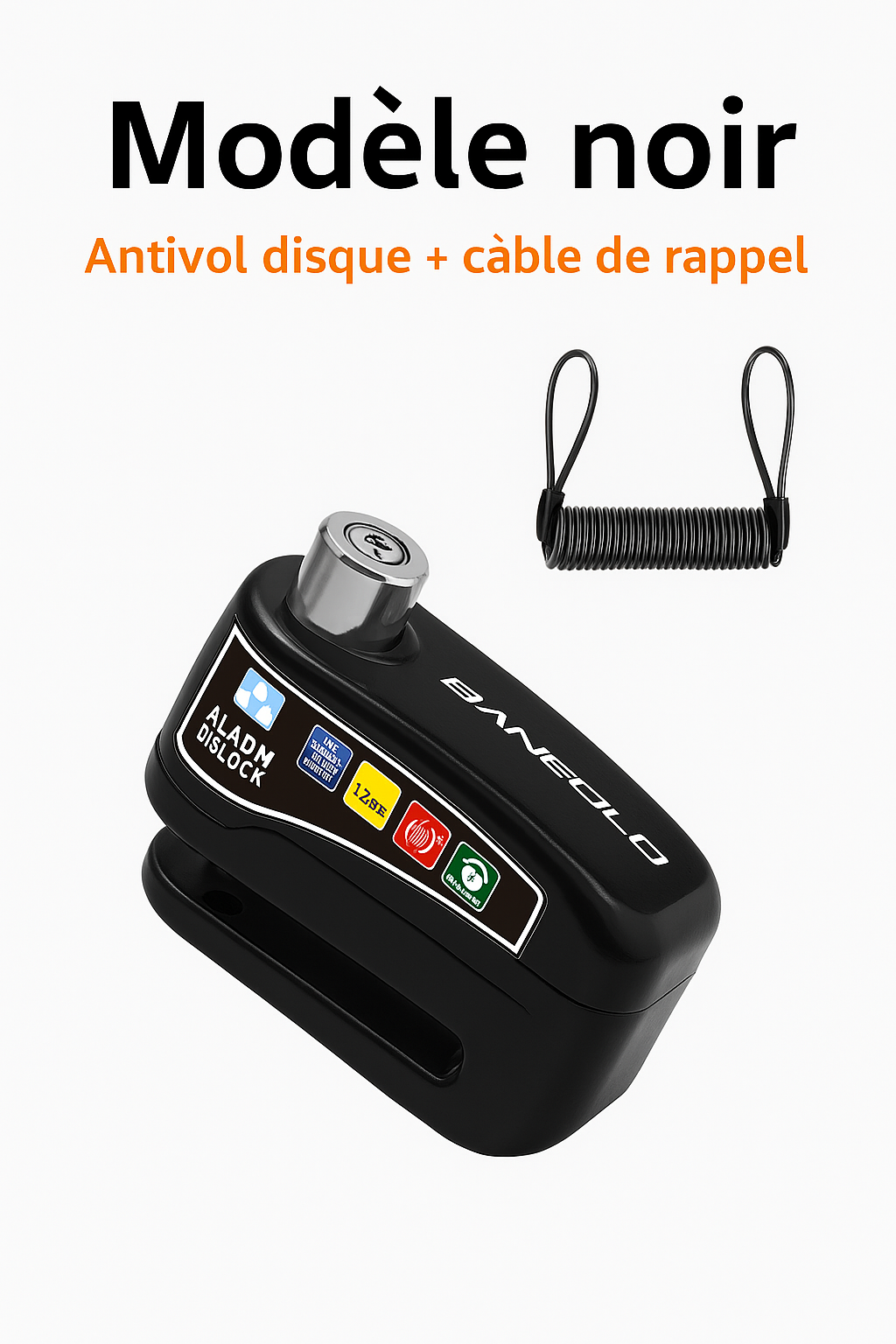 Verrou de frein à disque pour moto, vélo de montagne, alarme antivol, alliage de vélo électrique