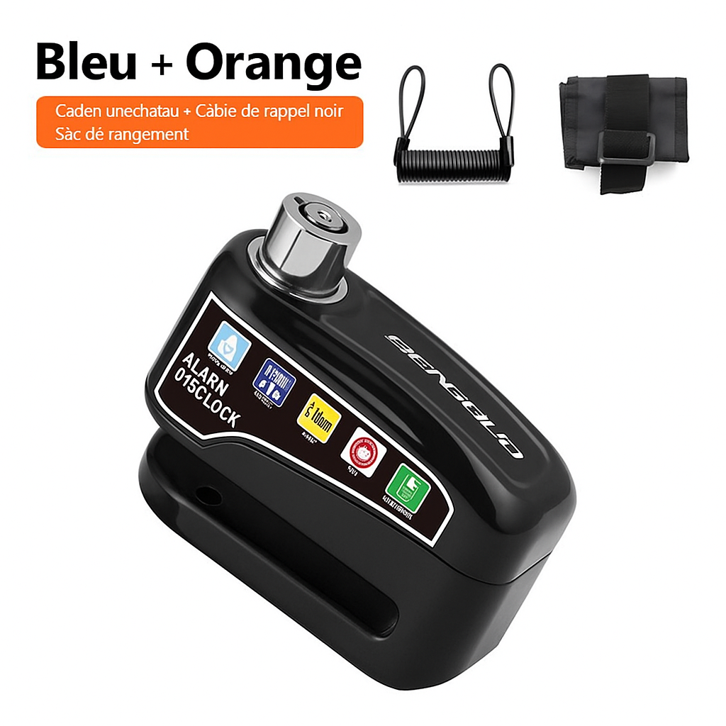 Verrou de frein à disque pour moto, vélo de montagne, alarme antivol, alliage de vélo électrique