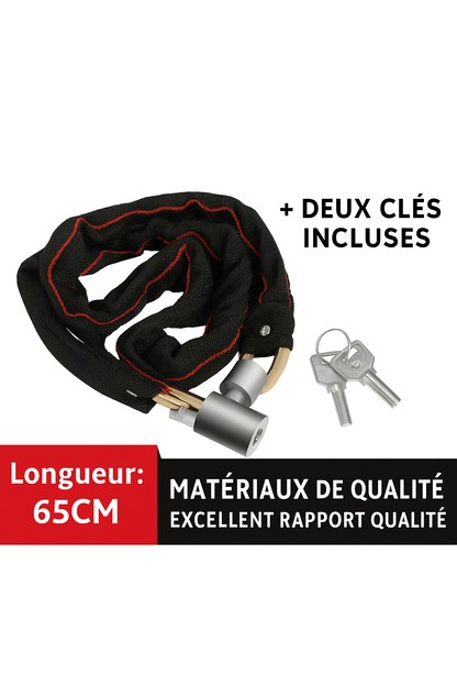 Serrure de vélo, serrure de véhicule électrique, serrure à chaîne antivol, serrure de vélo de montagne, allongée et épaissie, serrure de moto, serrure de porte
