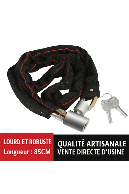 Serrure de vélo, serrure de véhicule électrique, serrure à chaîne antivol, serrure de vélo de montagne, allongée et épaissie, serrure de moto, serrure de porte