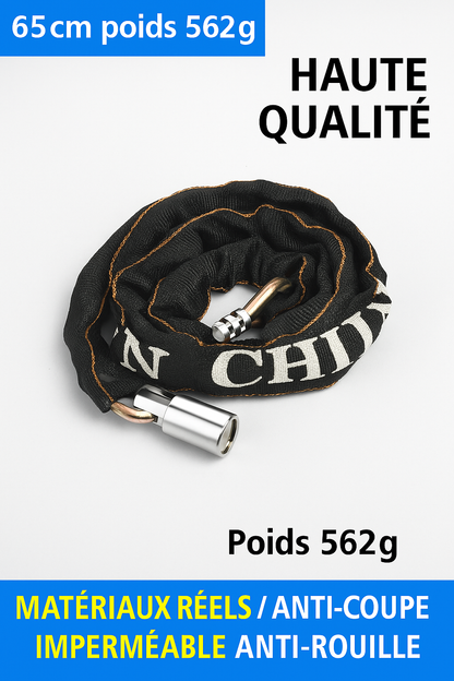 Serrure de vélo, serrure de véhicule électrique, serrure à chaîne antivol, serrure de vélo de montagne, allongée et épaissie, serrure de moto, serrure de porte