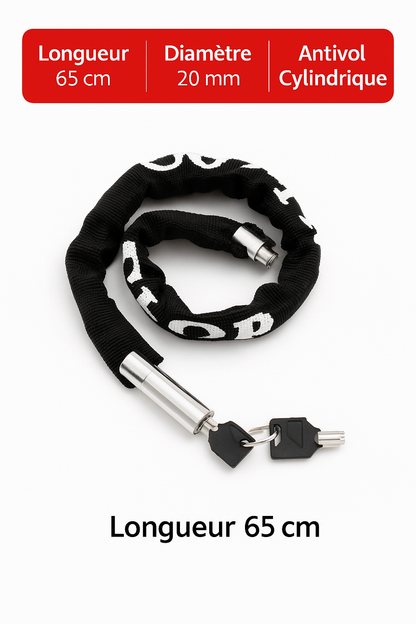Serrure de vélo, serrure de véhicule électrique, serrure à chaîne antivol, serrure de vélo de montagne, allongée et épaissie, serrure de moto, serrure de porte