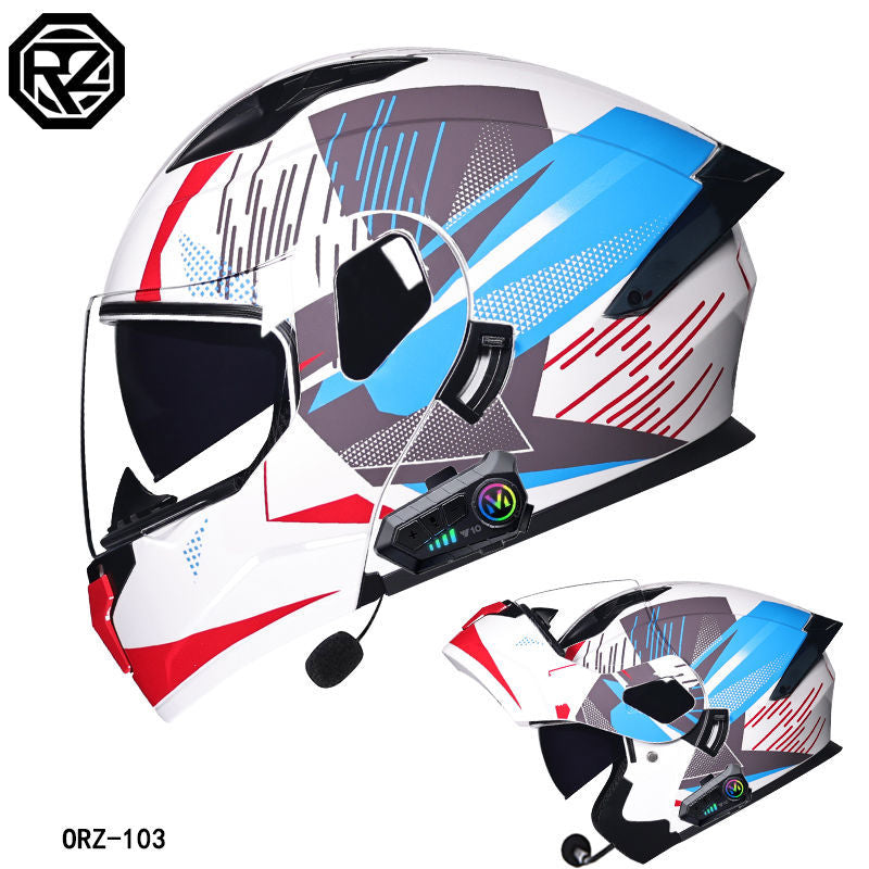 Casque certifié 3C, casque Bluetooth complet pour hommes et femmes, quatre saisons, grand aileron arrière. Contactez notre service achat tplmshop pour choisir la visière.