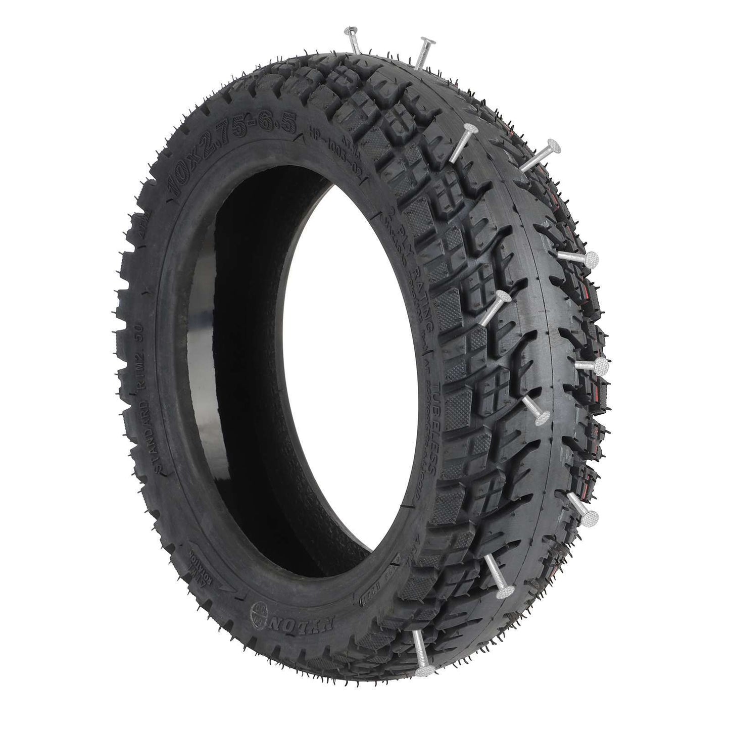 Pneumatique tout terrain tout terrain auto-réparateur Ulip10*2.75-6.5 pneumatique sans chambre de 10 pouces pneumatique électrique pneumatique avec cola de gélatine anti-porotée Ulip10*2.75-6.5 pneumatique anti-porotée