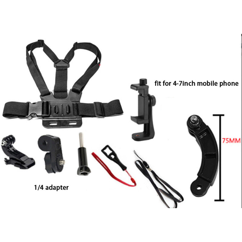 Support pour la poitrine de la caméra d'action GoPro DJI, support pour téléphone mobile