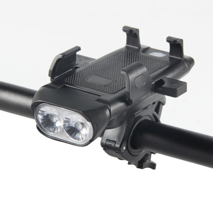 Lumière de vélo  4 en 1 avec support pour téléphone portable, support de phare de vélo