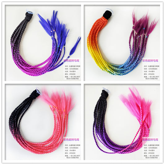 Décoration tresse pour casque moto