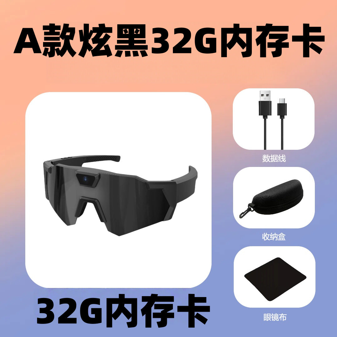 Lunettes de soleil, appareil photo, enregistrement sportif, appareil photo, enregistreur intelligent pour le cyclisme en plein air