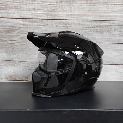 Casque combiné Street Fighter Casque de moto Casque rétro pour hommes et femmes  3C Certifié