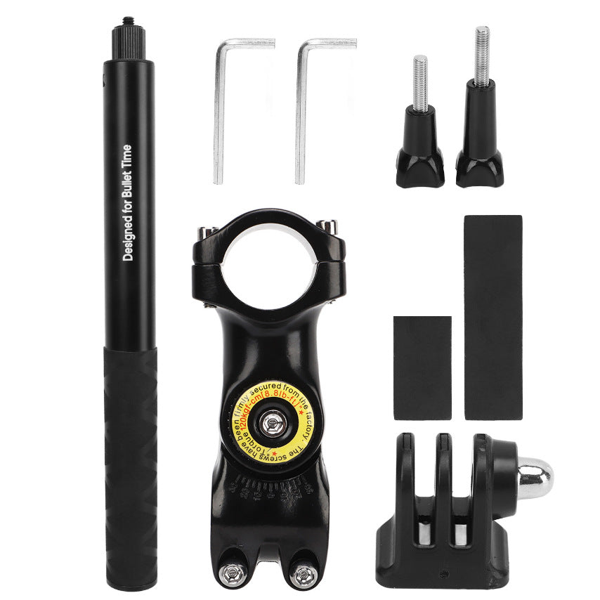 Compatible avec GOPRO insta360 DJI Bike, Moto, Bicycle de montagne, Selfie Stick, Support d'équitation fixe