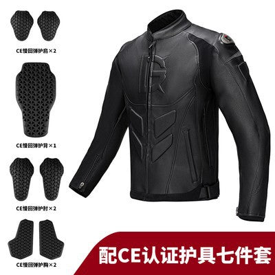 Vêtements de moto, vêtements de course d'hiver, pantalons antichute, pantalons de moto, veste en cuir pour hommes et femmes,
