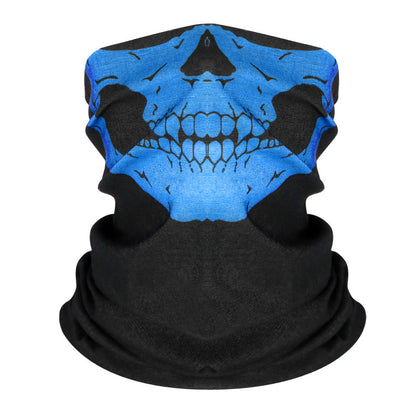 Masque de cyclisme foulard col chaud accessoire de Halloween crâne versatile foulard visage foulard magique