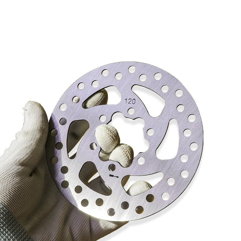 Disque de frein à disque six trous de 120 mm avec vis de fixation, 44mm entre orifices vis
