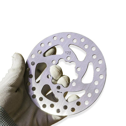 Disque de frein à disque six trous de 120 mm avec vis de fixation, 44mm entre orifices vis