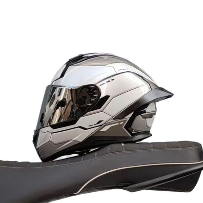 AXOR casques moto casques homme et femme protection solaire été moto jusqu'à la personnalité grand aileron fente arrière sécurité Bluetooth