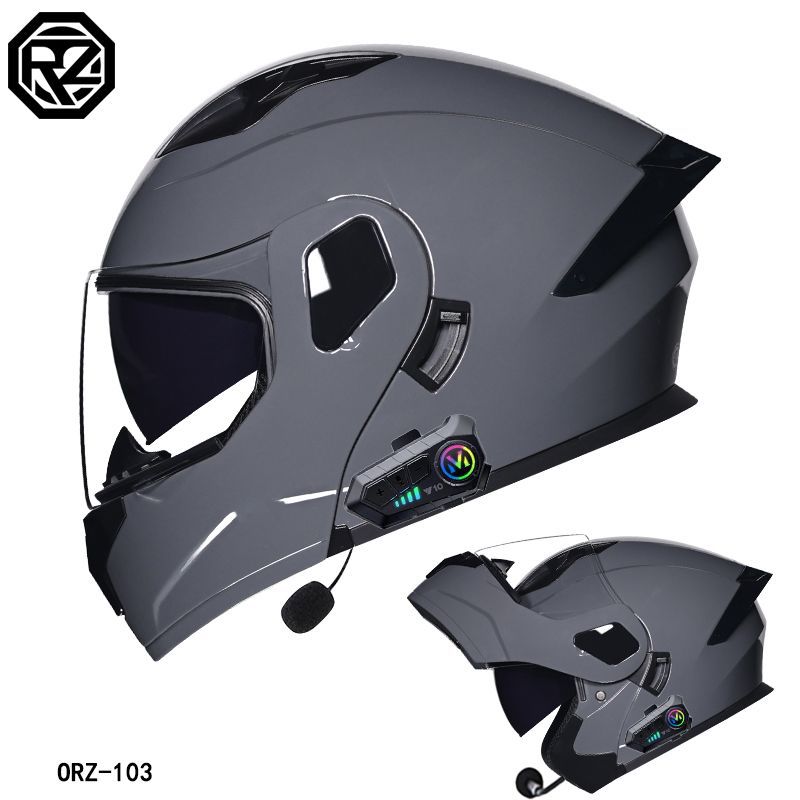 Casque certifié 3C, casque Bluetooth complet pour hommes et femmes, quatre saisons, grand aileron arrière. Contactez notre service achat tplmshop pour choisir la visière.