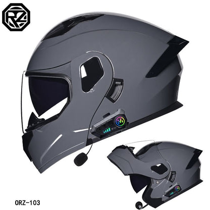 Casque certifié 3C, casque Bluetooth complet pour hommes et femmes, quatre saisons, grand aileron arrière. Contactez notre service achat tplmshop pour choisir la visière.
