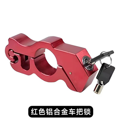 Serrure antivol pour véhicule électrique, serrure moto avec alarme, serrure de guidon, serrure de frein alimentée par batterie, verrou des gaz, serrure pour vélo