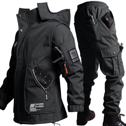 R9T veste tactique pour les sports en plein air revêtement polaire veste de cyclisme à l'épreuve du vent imperméable