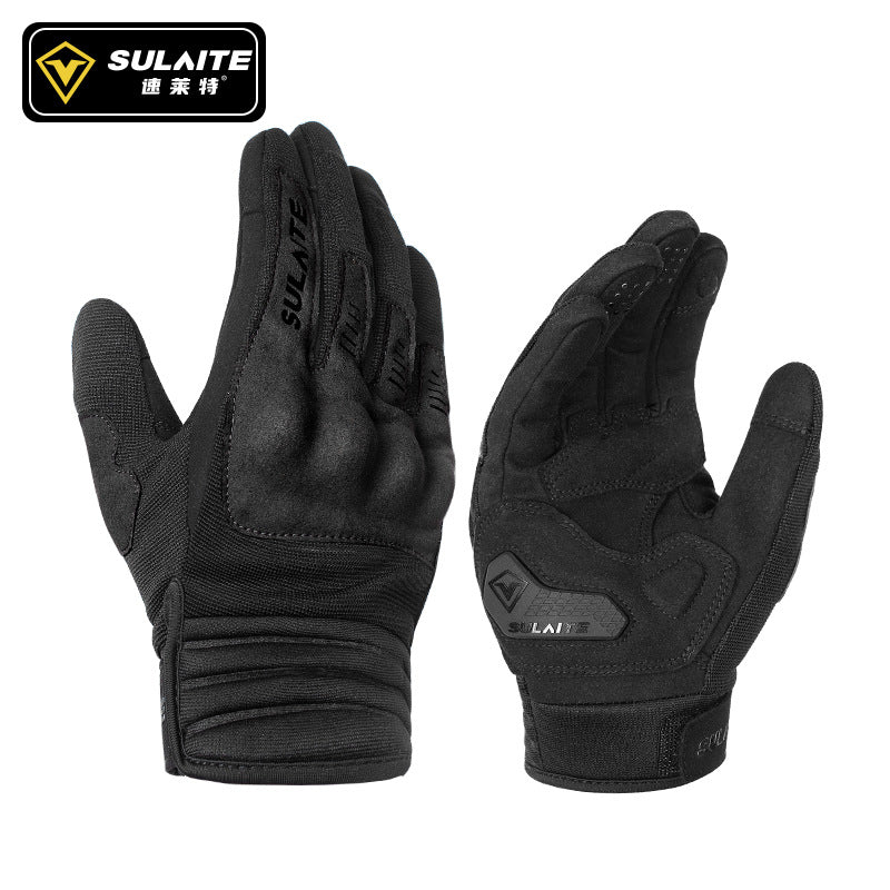 Gants de cyclisme Solite G3 Printemps et été Tissu  Protecteur de poignet en PVC transpirable Gants d'écran tactile conducteur