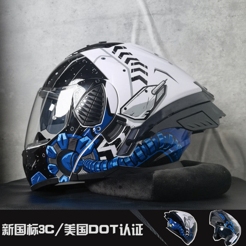 NBTK casque de moto double lentille 3C
