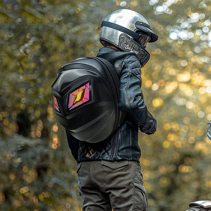 Sac de cyclisme de cycliste noir nouveau de bord croisé Sac de moto LED Sac imperméable pour casque de moto