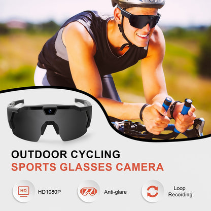 Lunettes de soleil, appareil photo, enregistrement sportif, appareil photo, enregistreur intelligent pour le cyclisme en plein air
