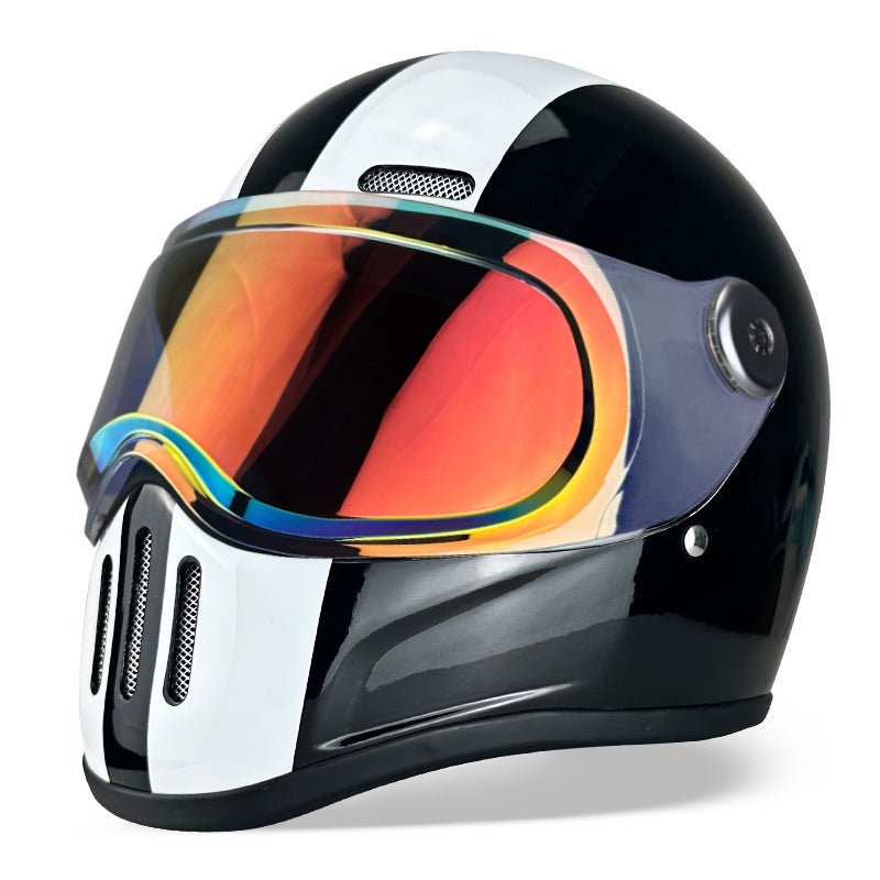 Casque WTCX de moto en fibre de carbone en PRF, casque complet, pour hommes et femmes