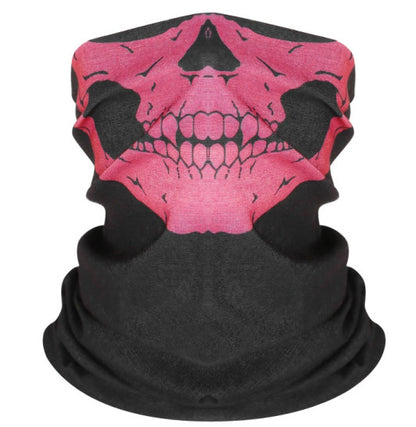 Masque facial de cyclisme en plein air, fantôme de champ, couverture de crâne, protection solaire de vélo en plein air, protection tactique respirante et multifonctionnelle