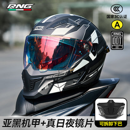 Casque de moto  complet Demi