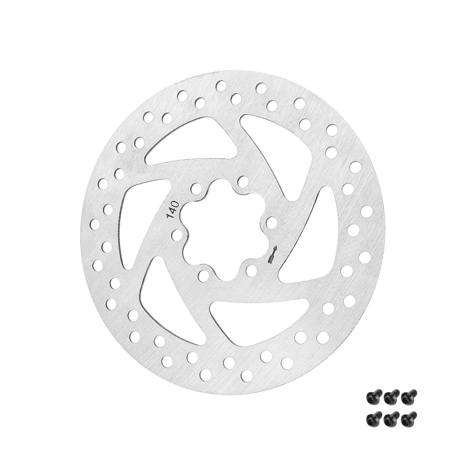 Disco de freno de disco de seis agujeros de 140 mm (con 6 tornillos) compatible con los discos de freno de disco de scooter eléctrico de la serie F nº 9